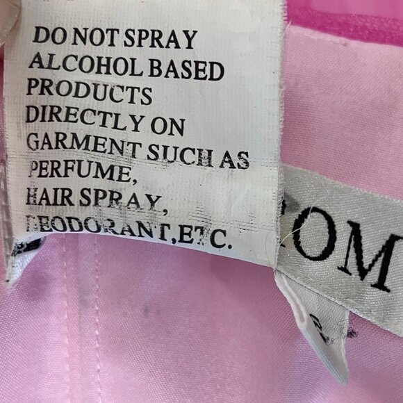 Joli Prom Embellished Party Dress Strapless Pink 6 - Picture 13 of 13